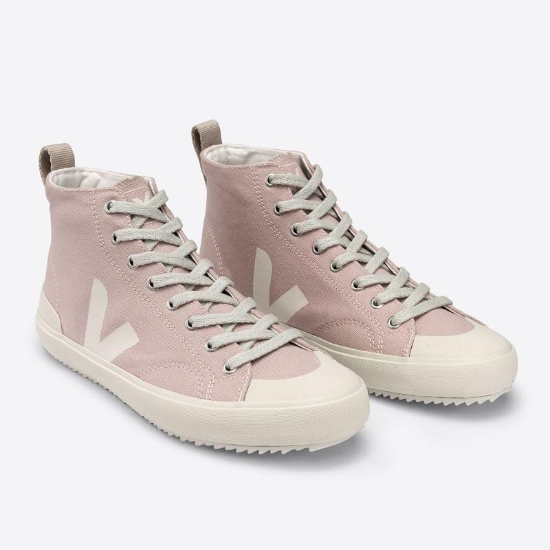 Zapatillas Veja Mujer España - Nova Tenis Rosas Canvas ES1693241